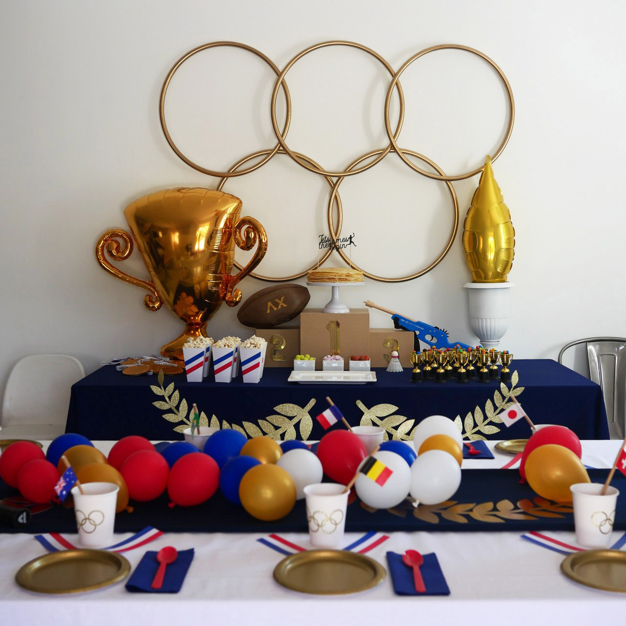 Un anniversaire sur le thème des Jeux Olympiques – Rose Caramelle – Carnet  d'inspiration
