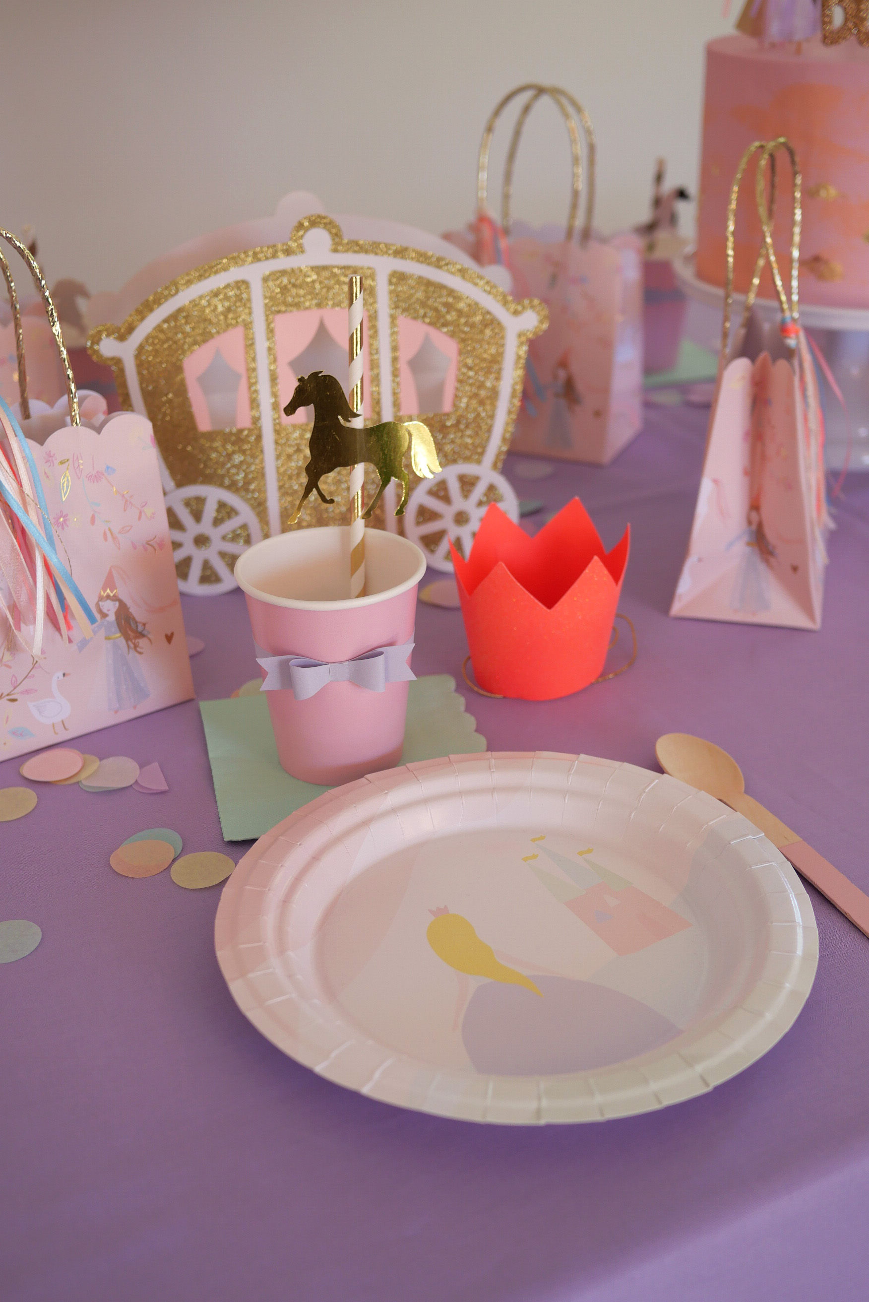 anniversaire-mila-4-ans-rose-caramelle-decoration-princesse-rose