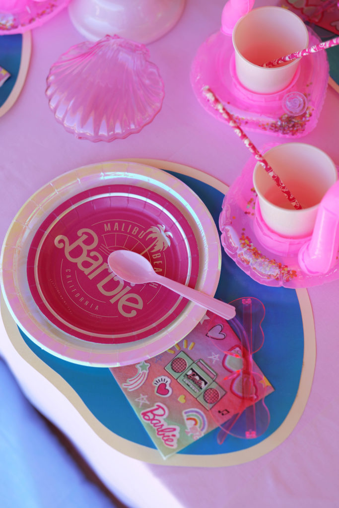 vaisselle anniversaire barbie